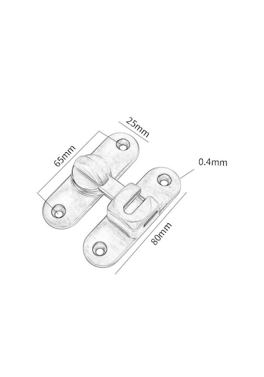 Suntek Ahır Kapı Kilidi Mandalı Oda Yatak Odası Banyo Altın