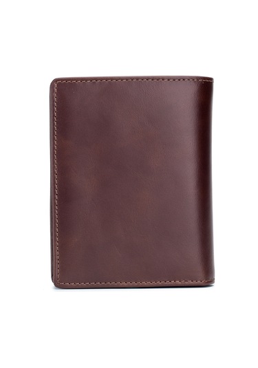 Hangfox Erkek Deri Cüzdan - 15 Kartlı, 2 Para Bölmeli, Anti-canıklama, Kalın Tip, Kahverengi 027 Modeli Çok Renkli