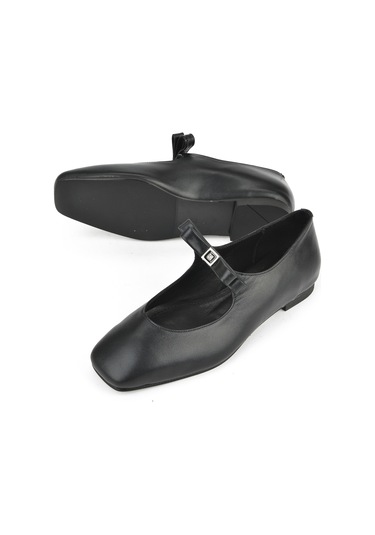 Ziya, Kadın Hakiki Deri Babet 1531054z3441 Siyah 1531054z3441 000 Siyah