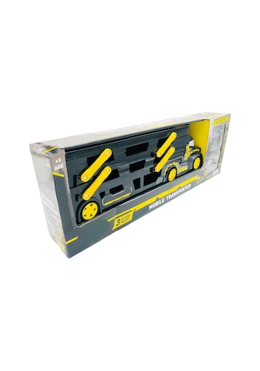 Ethem Oyuncak Siyah 3 Katlı Taşıyıcı Tır 628-3, 4 Arabalı 3 Katlı Taşıyıcı Tır