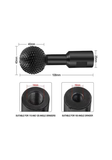 Singree Küresel Döner Freze Ucu - Ahşap Oyma, İşaretleme Ve Parlatma İçin 10mm/14mm Karbon Çelik