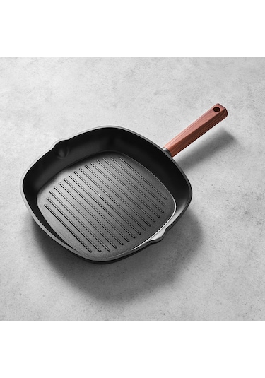 Hisar Oslo Granit Grill Tava 28 Cm Ahşap 559787