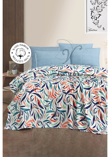 Vionel Home Gökkuşağı V1 8 Farklı Desenli Pamuklu Çift Kişilik Baskılı Pike