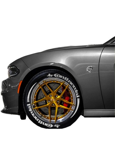 Lastik Yazısı Continental + Kuyruk Araç Lastik Stikeri 31mm