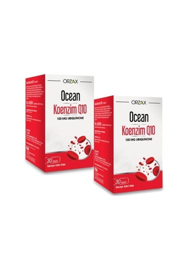 Ocean Koenzim Q10 100 MG Ubikinon 30 Kapsül 2'li