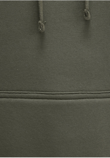 Mavi - Mavi Logo Baskılı Kapüşonlu Haki Sweatshirt 1600361-71581 Yeşil