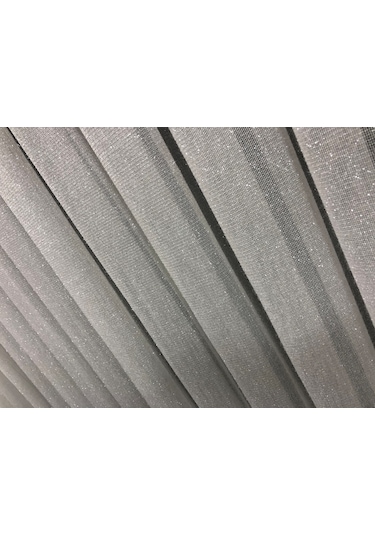 Perdefony Sakal Simli Düz Tül Perde 3 Farklı Renk