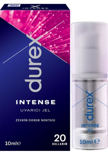 Durex Intense Kadın Uyarıcılı Jel + Siyah Deri Şaplak + Hediye