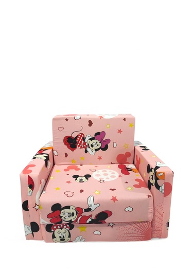 Katlanır Yer Yatağı - Çocuk Koltuğu - Bebek Yatağı 0-5 Yaş Yavruağzı Fare Figürlü