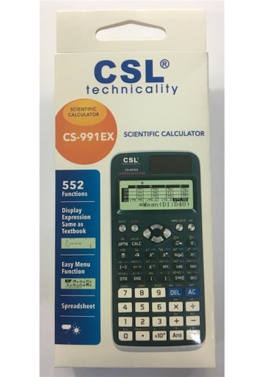 CSL CS-991EX 552 Fonksiyon Bilimsel Hesap Makinesi