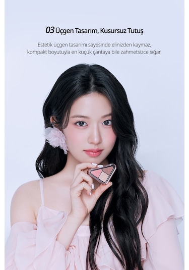 3 Renk İçeren, Mat Ve Işıltılı Bitişli Mini Far Paleti Clıo Essential Shadow Tap 03 Mauve Authentic 03 Mauve Authentic