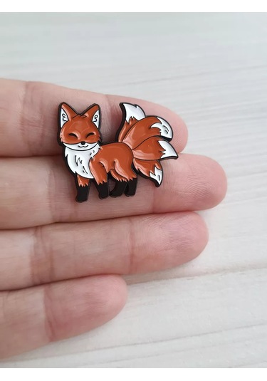 Proshik Broş Dokuz Kuyruklu Tilki Rozeti 211086964 Siyah