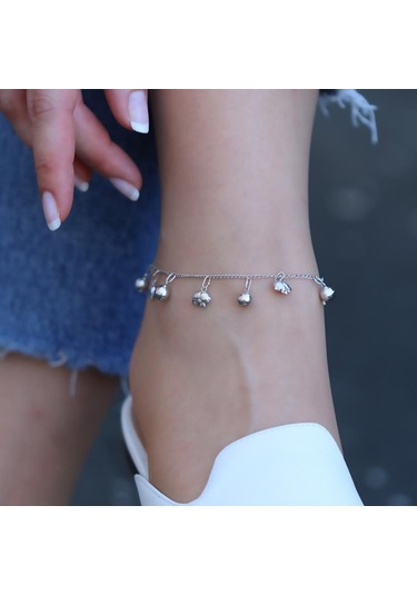 Fil Figürlü Çan Gümüş Halhal Gümüş