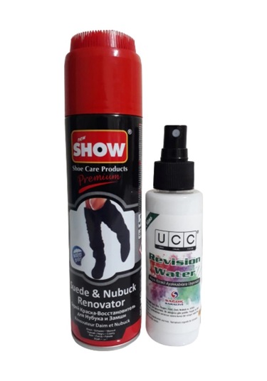 Show Süet Nubuk Sprey Siyah Ve Ucc Ayakkabı Temizleyici Sprey