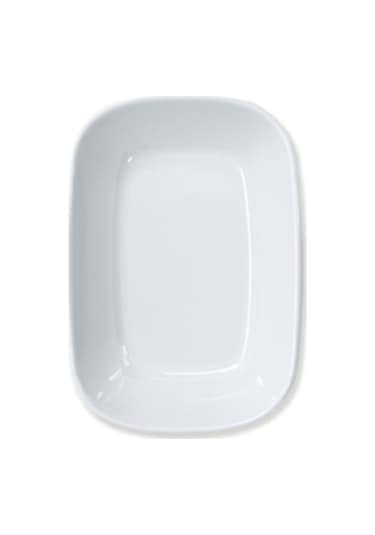 6 Ad Ermiya 14x10 cm Termo Melamin Kare Kayık Tabak