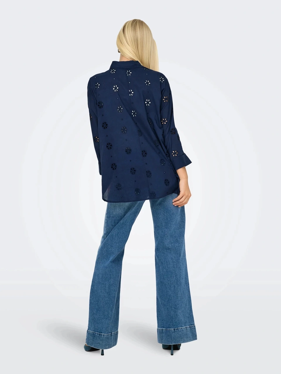 Only 15360467 Kadin Gomlek - Lacivert Lacivert