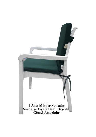 Mirzade 6 Adet Elit Su Geçirmez Yüksek Arkalı Minder-koyu Yeşil