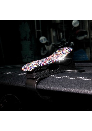 Muduan Elmas Araba Telefonu Tutucu 360 Derece Dönen Yaratıcı Araba Dashboard Mobil Tutucular Kırmızı Vantuzlu Yok Cufl60