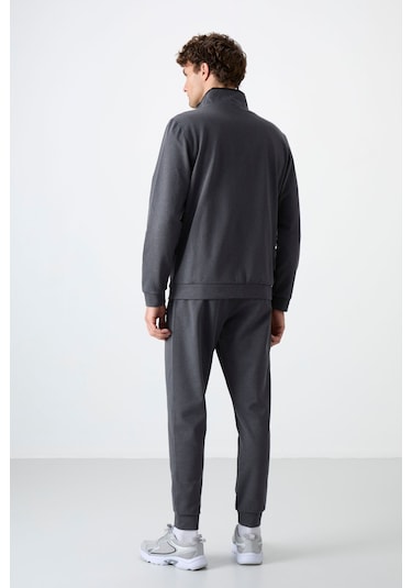 Tommy Life Hugo Koyu Gri Jogger Erkek Eşofman Takım - 85198 Koyu Gri