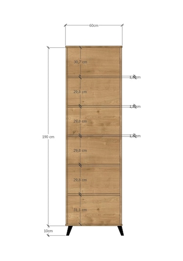 4 Kapaklı Lüx Dolap D/43 G/60 Y/190