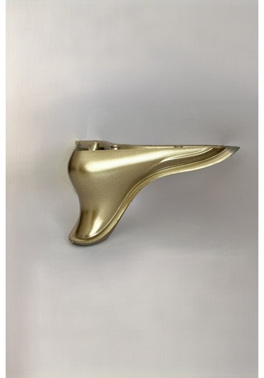 Homdep Kanepe Koltuk Tv Ünitesi Konsol Yükseltme Delta Model Plastik Ayak 12 Cm Gold - 4 Adet - Gold