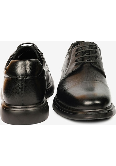 Erkek Siyah Hakiki Deri Casual Ayakkabı 4k1ra14320-13832 Siyah
