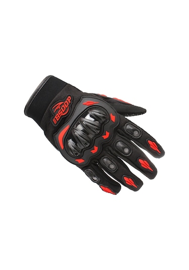 Ekrana Dokunmak için Tam Parmak Erkek Motosiklet Eldiveni