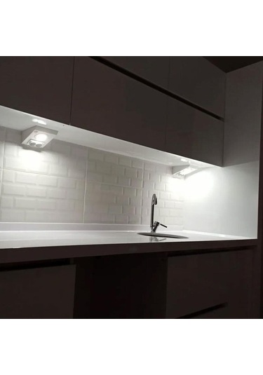 Mutfak Aydınlatma Tezgah Altı Led Prizli Led Aydınlatma Armatür Siyah Metal Siyah