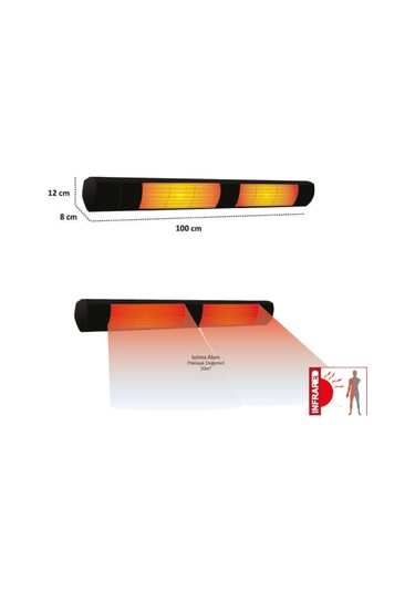 Hottable Classic Plus 3000 Dış Mekan Isıtıcı