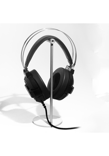 Sones Tamamen Alüminyum Alaşımlı Kulaklık Standı Kulaklık Ekran Braketi Gümüş Gri