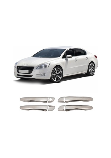 Peugeot 508 Uyumlu 2010 Ve Üzeri Krom Kapı Kolu 4 Kapı Paslanmaz Çelik