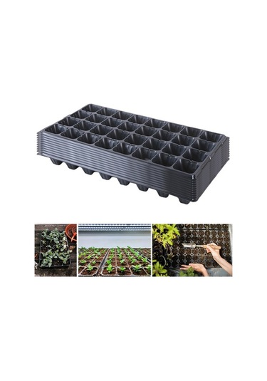 Pazly Tepsileri Taşınabilir Mikrogreens Fide Kabı 32-delik 10 Mv Suntek