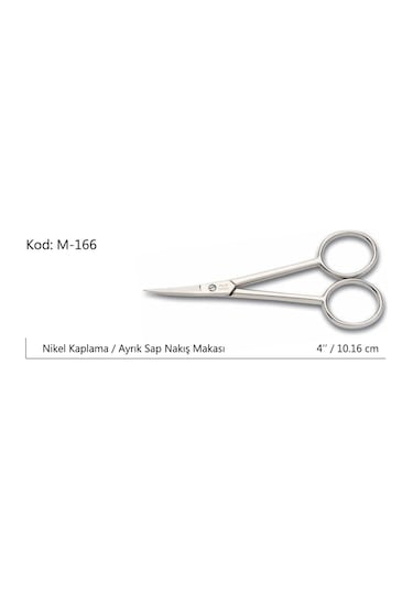 Rose Europe Ayrık Saplı Nakış Makası Süper Kalite No:4 10,16 Cm