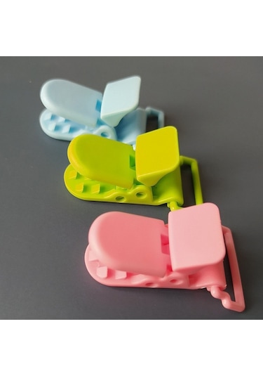 Sones 10 Adet Bebek Emziği Düşmeye Karşı Zincir Klipsleri Karikatür Timsah Klipsleri Emzik Kelepçeleri Renk Rastgele Gönderim