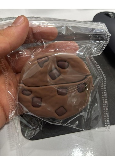 Samsung Galaxy Buds 3 / Galaxy Buds 3 Pro Uyumlu Figürlü Askılı Kılıf Kahverengi