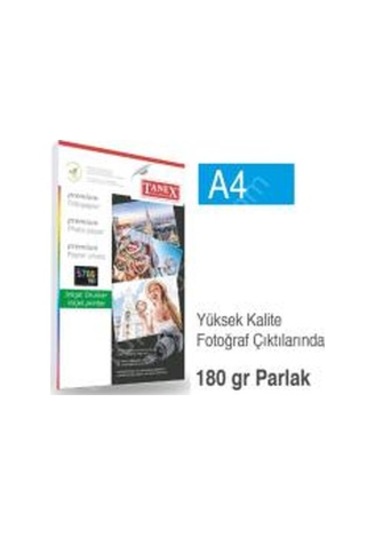 Tanex Fotoğraf Kağıdı A4 180Gr 210MMx297MM 25 Sayfa