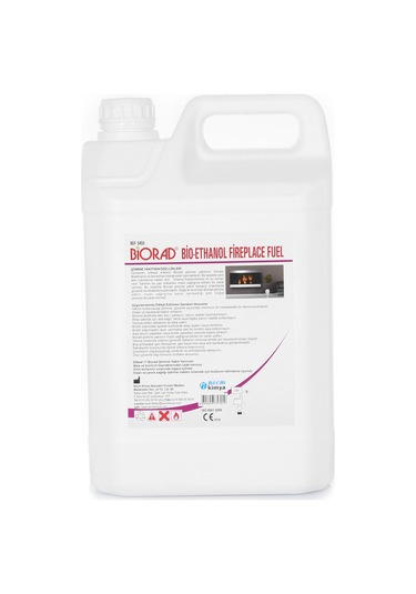 Biorad 5 Litre Bio Ethanol Bacasız Şömine Yakıtı 4 Adet