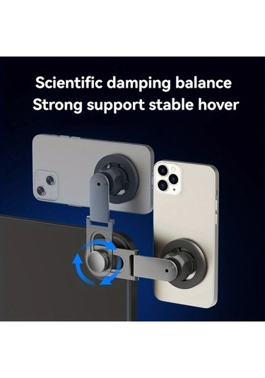 Dashanshop Manyetik Araç Telefon Tutucu At-25a 360 Dönebilir Tutkal Tabanlı Navigasyon Tutacağı