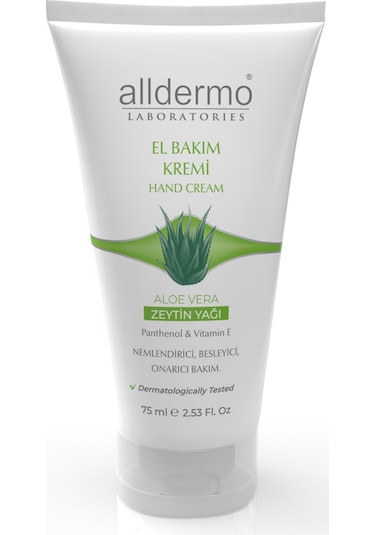 ALLDERMO EL BAKIM KREMI ZEYTINYAGLI - ALOE VERA 75 ML