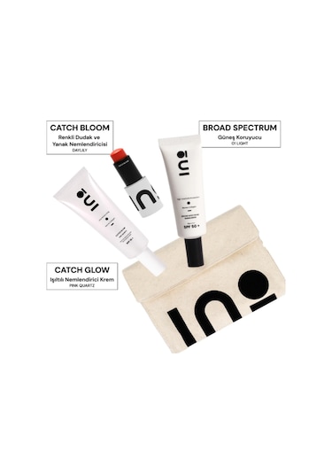 Pocket Lip Cheek Stick Daylily & Catch Glow Pink Quartz & Broad Spectrum Spf 50+ Sunscreen 01 Light