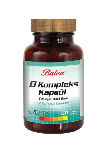 Balen B Vitamin Kompleksi 425 Mg 60 Kapsül (B1 B2 B3 B5 B6 B12)