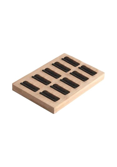 Trendooze Yüzük Yuva Tutucu Tepsisi Takı Stylea-11 Siyah Sergileme Küpe Düzenleyici D Ahşap 10 Cu