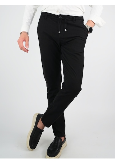 Digital Jeans Erkek Keten Jogger Siyah Pantolon Siyah