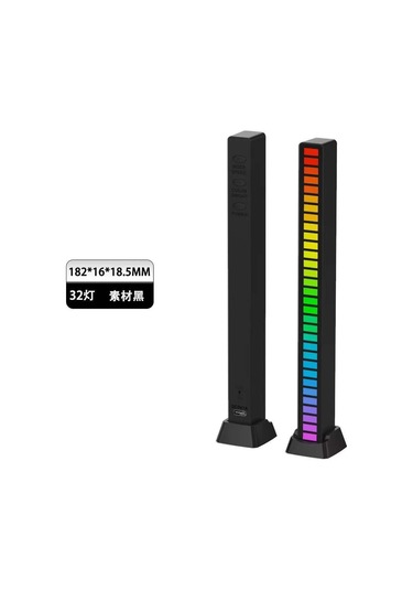 Lemestar Araç Bluetooth Rgb Led Işık Bariyeri - Usb Şarjlı, Ses Kontrollü, Müzik Senkronlu, Taşınabilir Dekoratif Işık