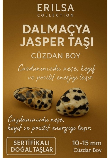 Sertifikalı Dalmaçya Jasper Taşı Kütle 10-15 Mm Neşe Keyif Ve D