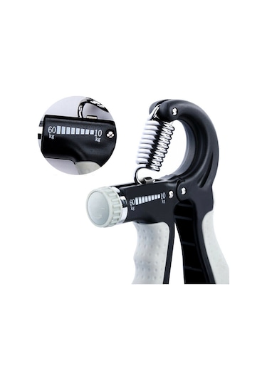 Ayarlanabilir Sayaçlı El Kol Bilek Güçlendirici Egzersiz Aleti Siyah