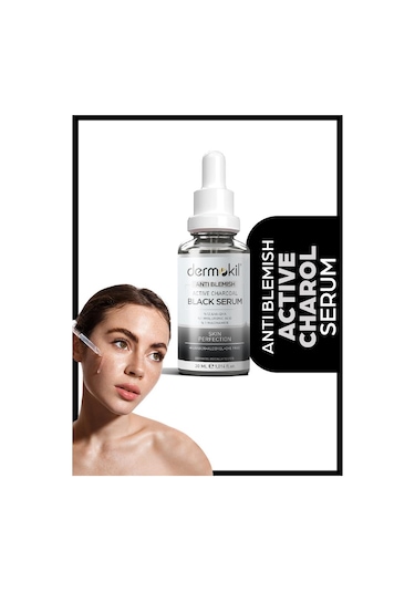 Dermokil Anti Blemish Active Charcoal Black Serum 30 ML