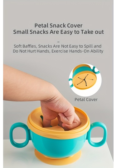 Çocuklar İçin Çok Amaçlı Mama Kabı/pipetli Ve Vantuzlu Çift Saplı