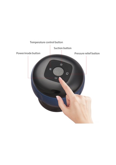 Hangfox Akıllı Sıcaklıklı Elektrikli Vakum Kanopy Cihazı - Kuru Masaj, Skraping Ve Fizyoterapi İçin Şarjlı 12 Modlu, 3 Renk Seçeneği Çok Renkli