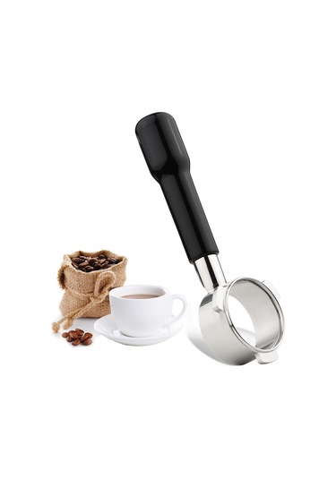 3 Kulak Paslanmaz Çelik Dipsiz Portafilter 54 Mm Siyah